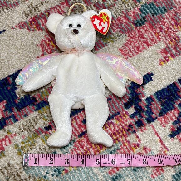 Rare Ty Original Beanie Baby Halo 1998 with Brown Nose - Picture 10 of 10